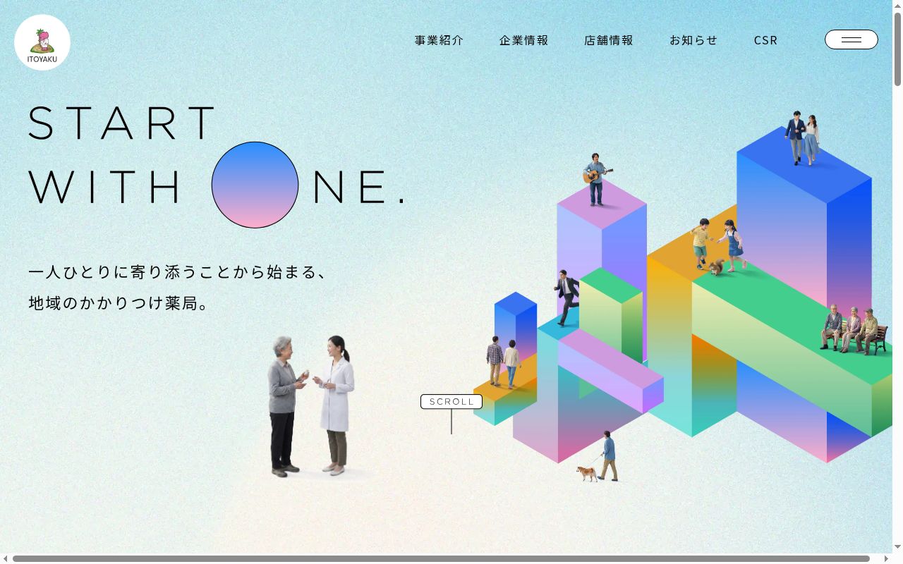 うしお 薬局 築港の公式サイトのスクリーンショット